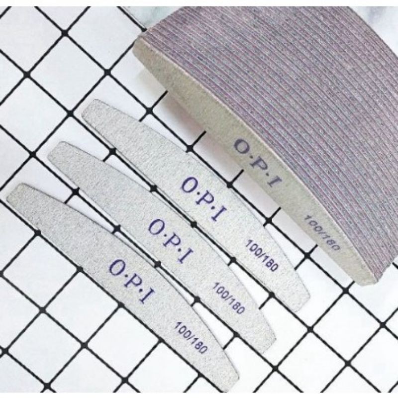 Dũa mỏng hiệu Opi, dũa móng tay, dũa móng gel, móng bột 180/240