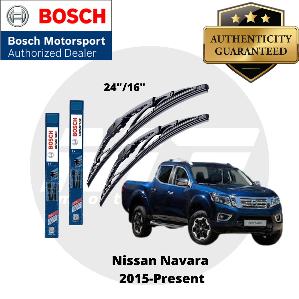 Bosch Advantage Wiper Blades (Conventional) for Nissan Navara 2015