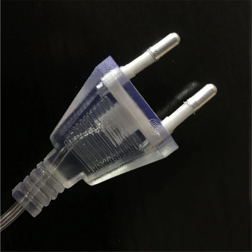 XIUZH036 Standard EU Plug Christmas Lights LED String Light Cable Plug 3M 5M Transparent Extension Cable Extender Wire Power Extension Cord Light String Extension Cord