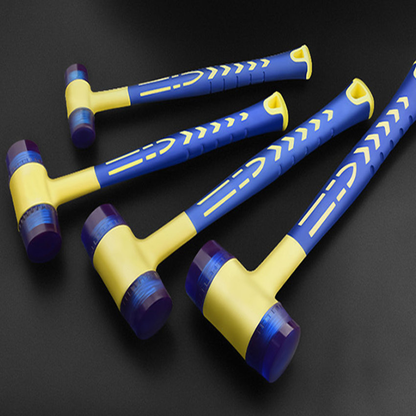 1 Double Headed Installation Hammer, 25mm 30mm Rubber Hammer With Rubber Handle, Detachable Insulated Installation Hammer