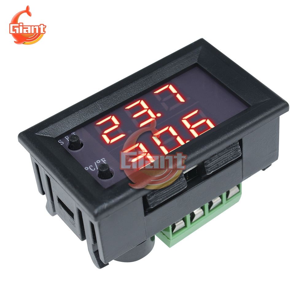 W1209WK Digital Thermostat DC 12V Temperature Controller 30cm Temp Relay Control 1M 2M NTC Temperature Sensor Waterproof Probe.