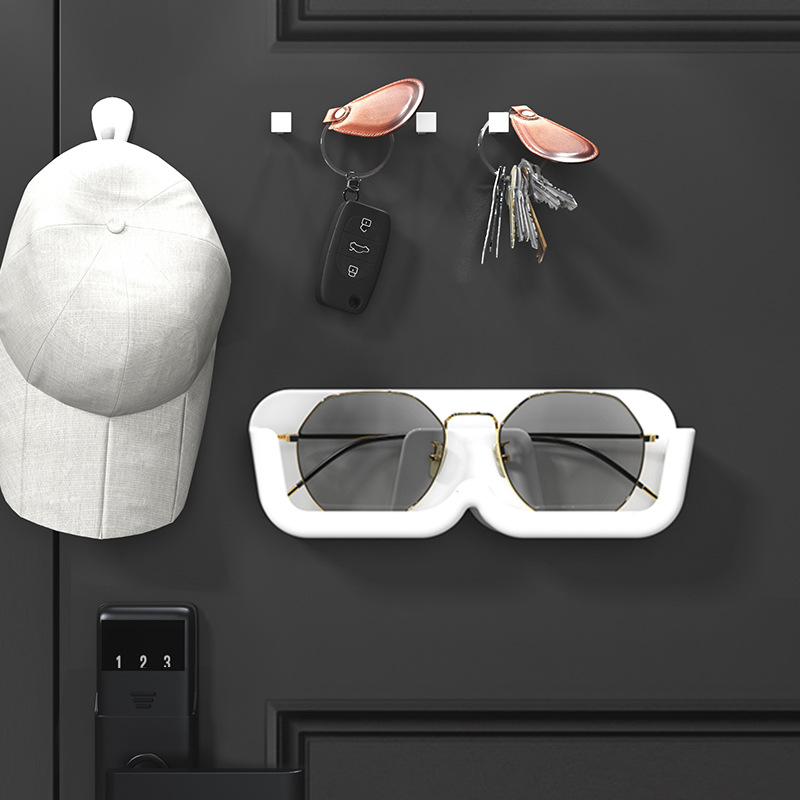 Glass Display Cabinet Glasses Storage Box Wall Mounted Sunglasses Storage Rack