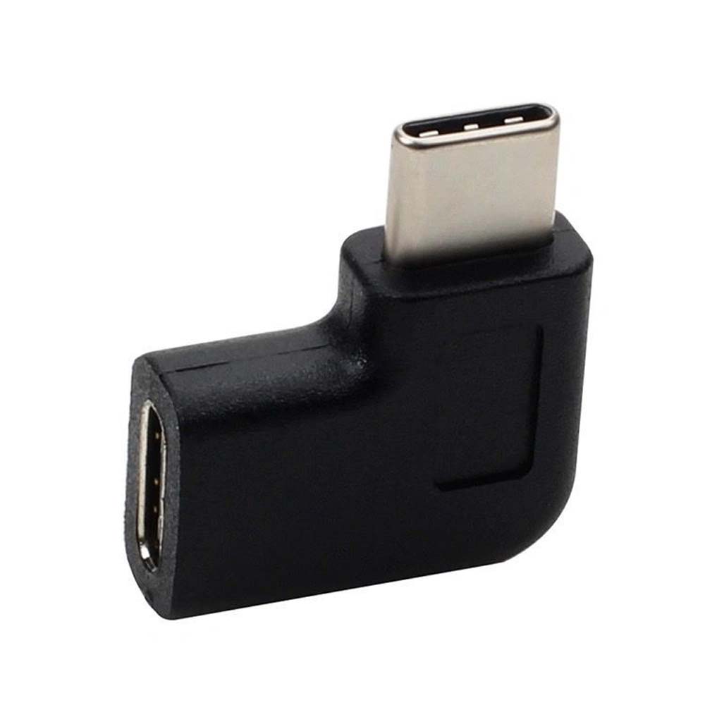 90 Degree Portable Male to Female Plug Extender USB-C Adapter USB C ...