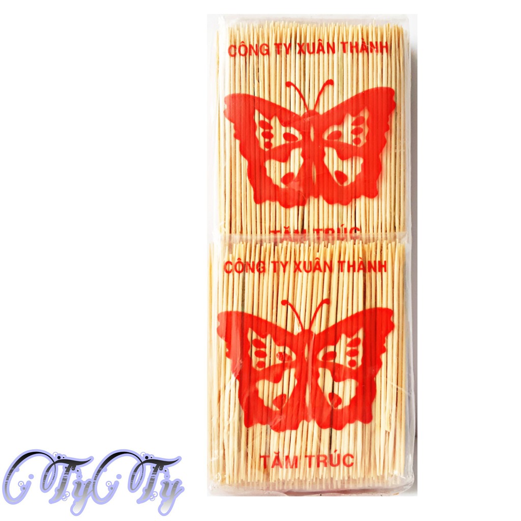 1 bịch 10 gói tăm xỉa răng con bướm bay