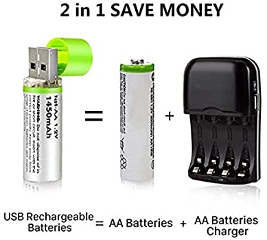  Survival Frog EasyPower USB AA Rechargeable Batteries