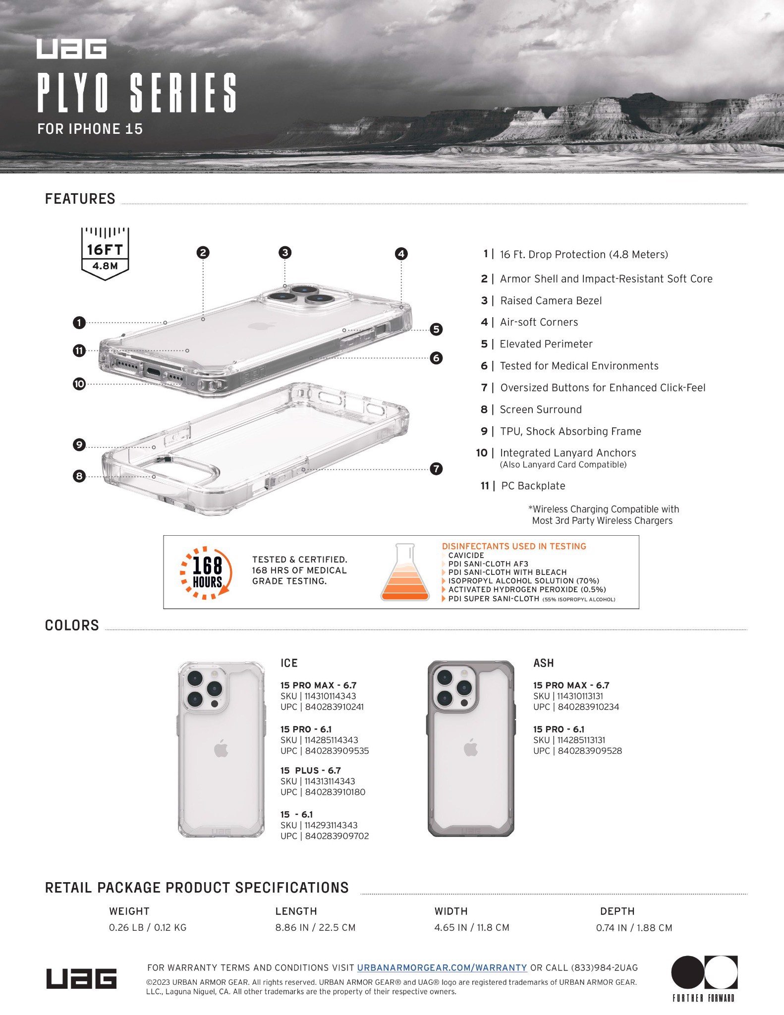 Ốp Lưng Chống Sốc UAG Plyo Cho iPhone 15 Pro [6.1 INCH]