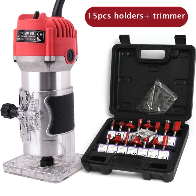 【Bigpromotion】 Electric Trimmer Woodworking 800w 30000rpm Wood Router