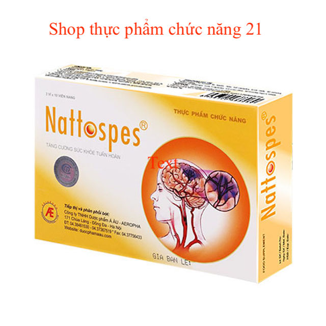 NATTOSPES - Tăng cường sức khoẻ tuần hoàn não