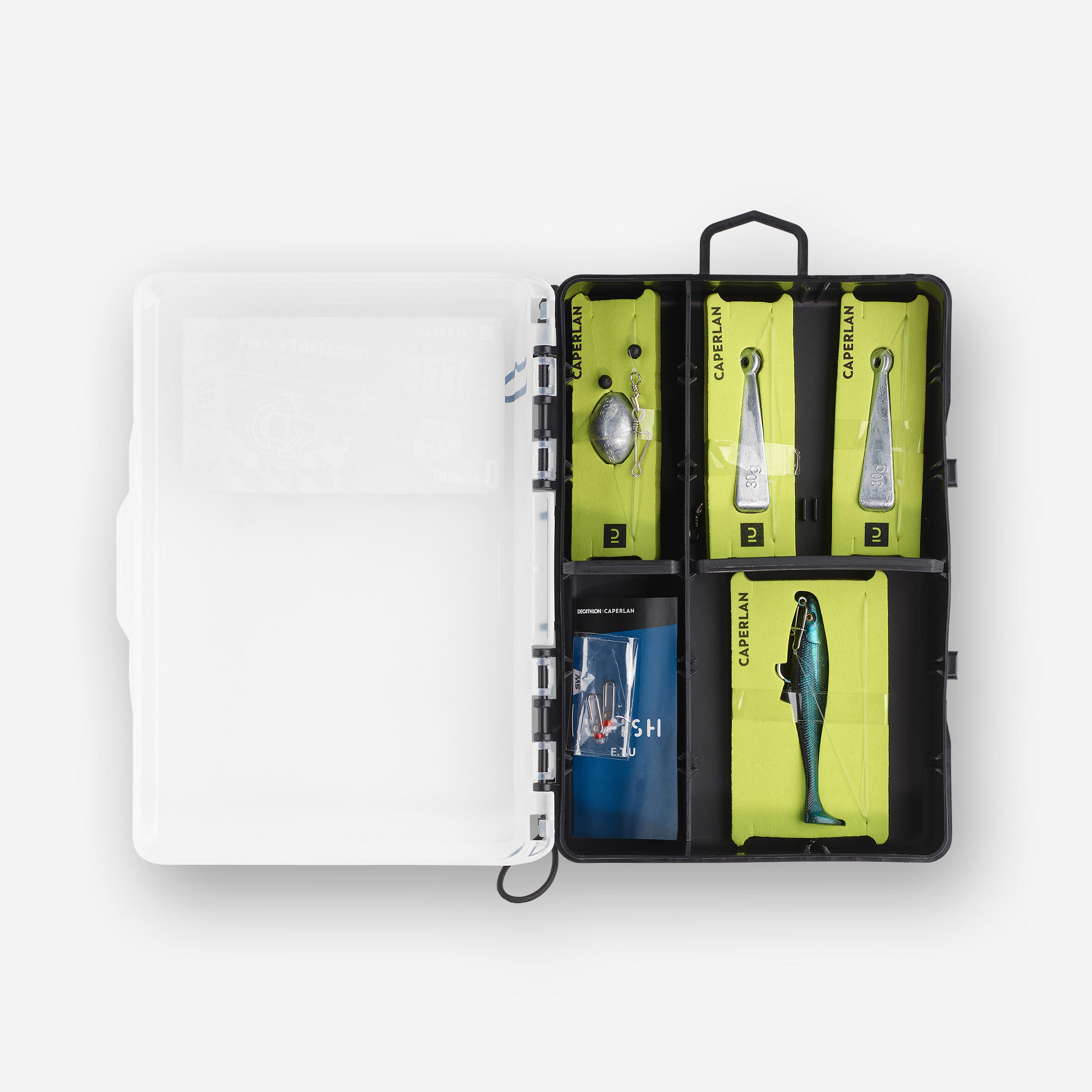 caperlan tackle box 3/1 Back + Chest Pack  Eurotackle compartment tray keeps fishing tackle easily organized Decathlon Fishing Bag With Boxes