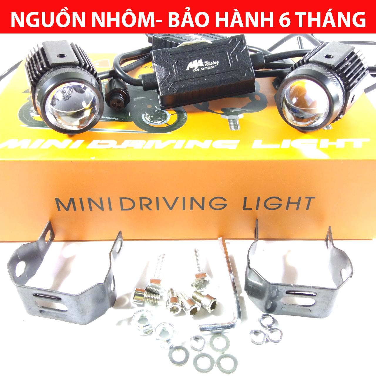 Bộ 2 Đèn Trợ Sáng Bi Cầu Mini 2 Chế Độ ,Tặng Công Tắc Cos Pha [ 1 Đôi,1 Chiếc ]