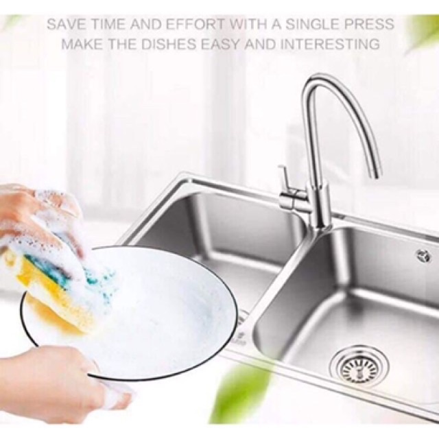 Hộp đựng nước rửa chén và miếng rửa chén bát 2 in 1(tặng kèm miếng rửa chén)