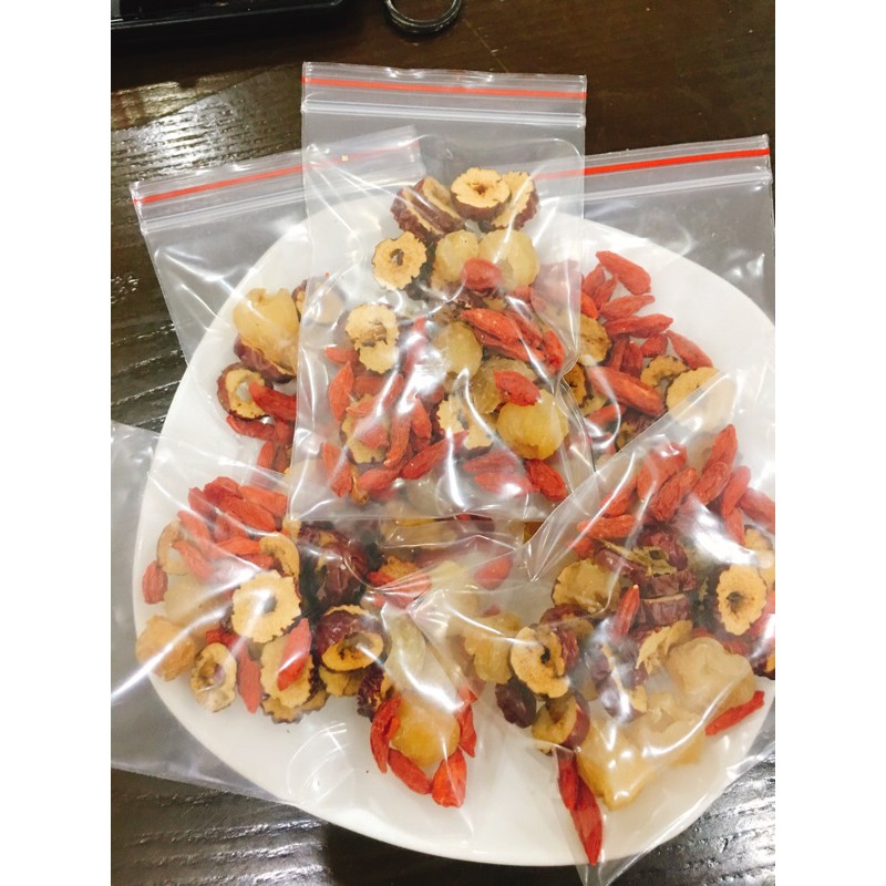 Set 10 gói trà Táo đỏ - Kỳ tử - Long nhãn thơm ngon, bổ dưỡng