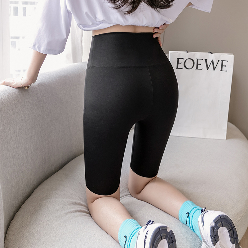 Quần legging ngố cạp cao ken bụng