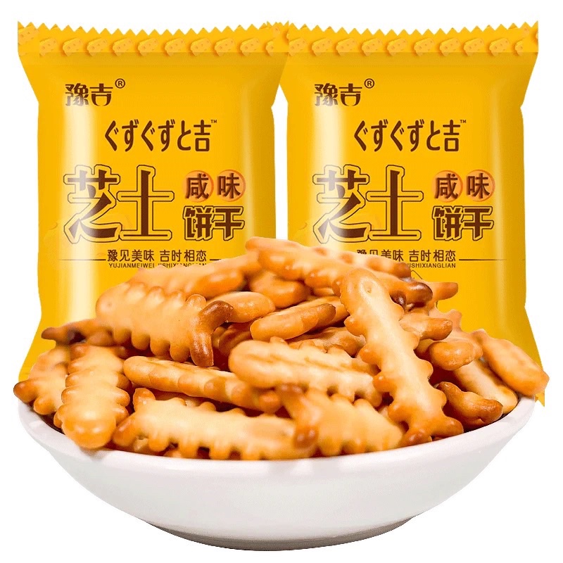 Bánh Quy Phô Mai xương cá vị mặn (thùng 10 gói x 100g/gói)