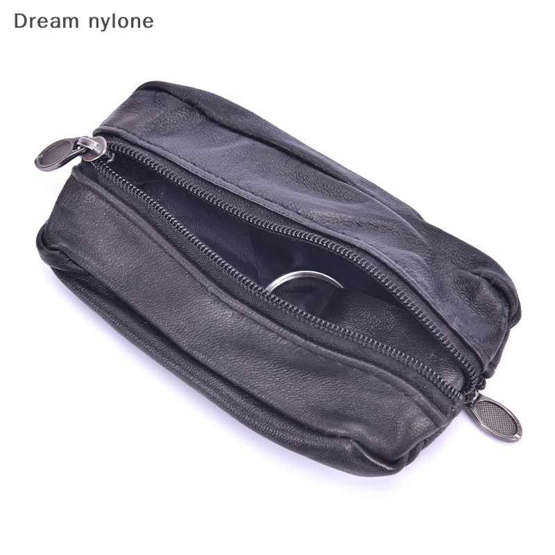 Dream nylone Ví mềm có khóa kéo nhỏ ví unisex ví đựng tiền bỏ túi túi đựng tiền lẻ nhỏ
