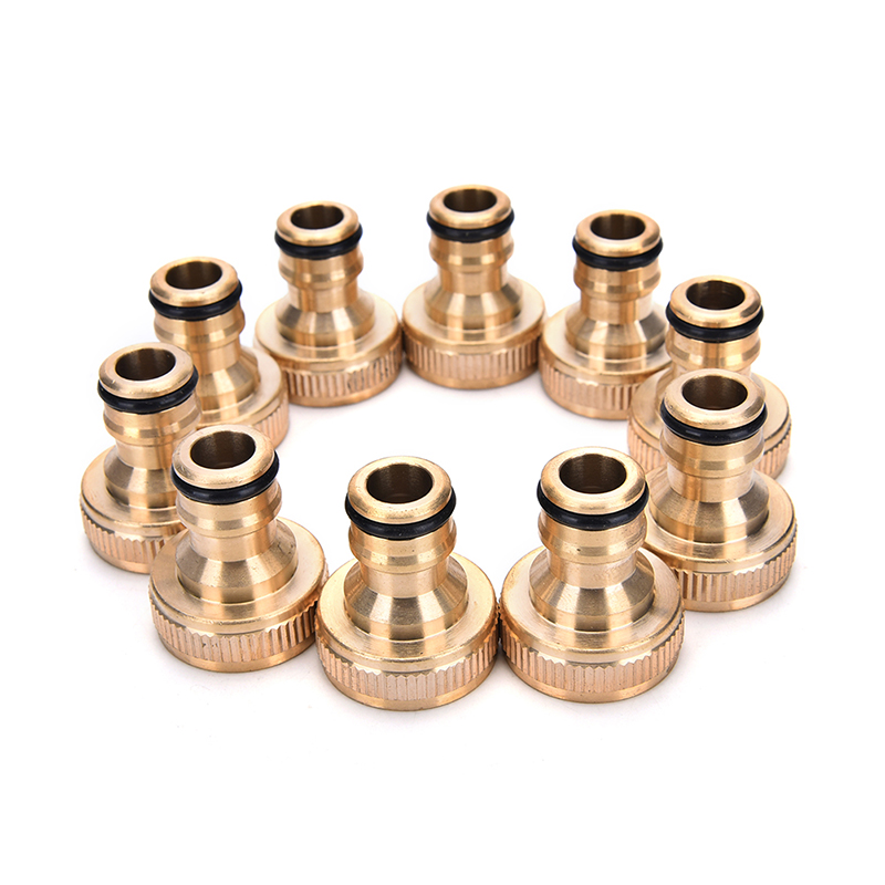 2-Pack Australian Brass Tap Adaptor – 20mm 3/4 BSP Female To 12mm Snap Hose Fitting