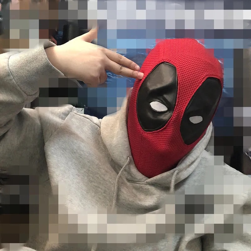 Deadpool Cosplay Nylon Mask Headgear Knitted Cotton Mesh Helmet Halloween Party Carnival Costume Props. 