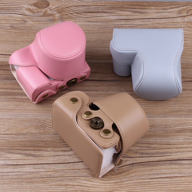 For Camcorder ZV-E10 Mirrorless System Camera Zve10 Retro Camera Leather Case Leather Bag PU Camera Bag Protective Case