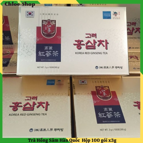 [Box of 100 Packs] Korean Red Ginseng Tea