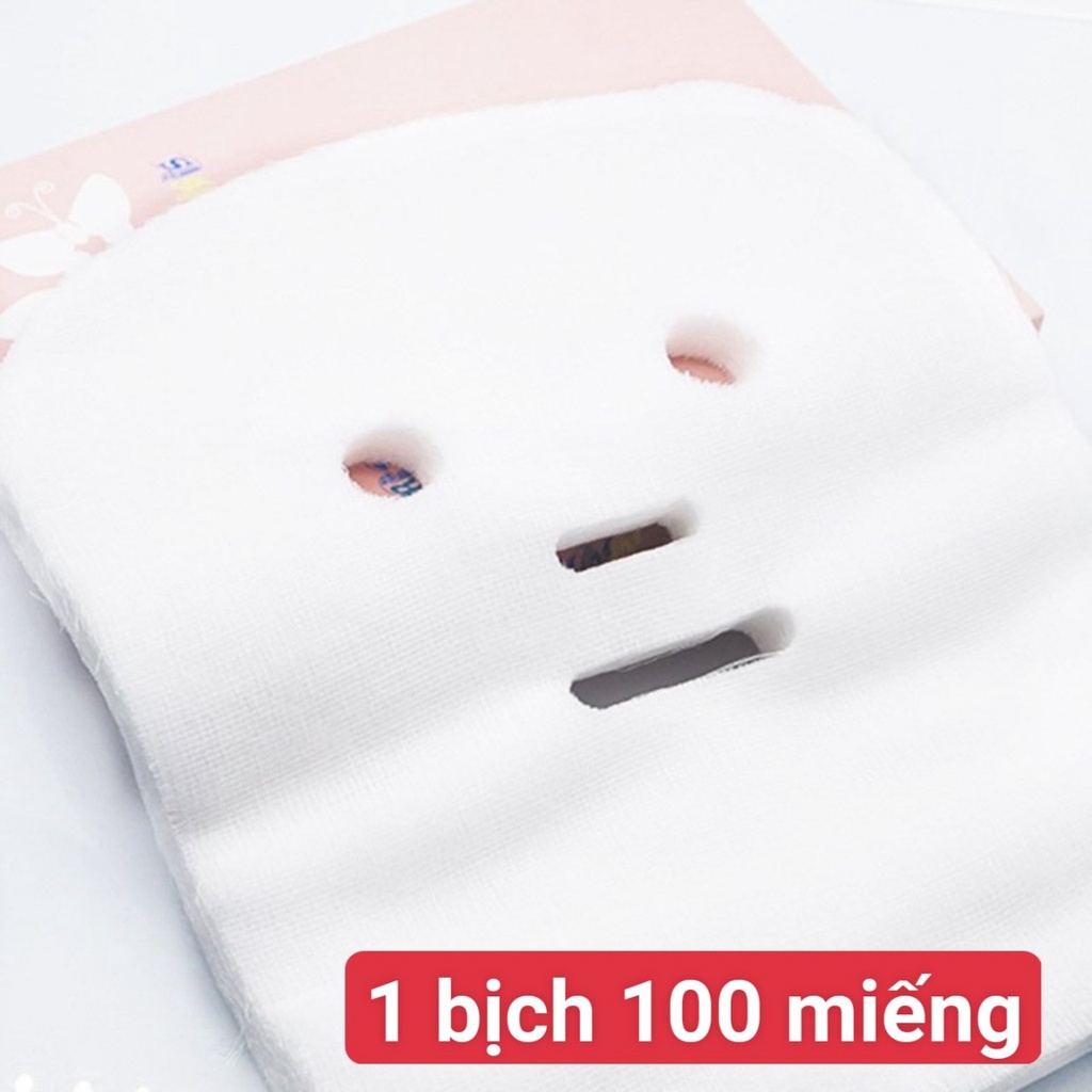 Set 100 Miếng Gạc Đắp Mặt Nạ - Gạc 100% Cotton