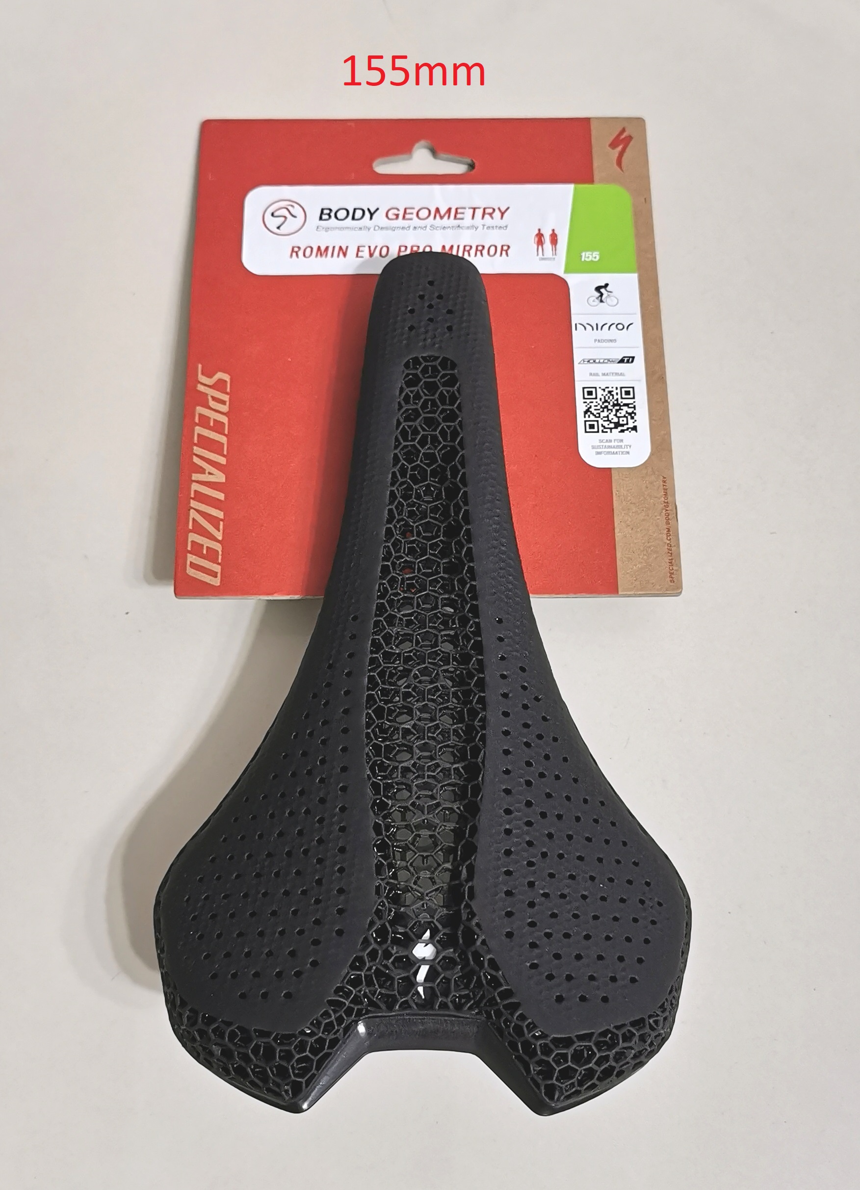 パーツ S-WORKS ROMIN EVO MIRROR SADDLE BLK 155 S-WORKS ROMIN EVO MIRROR SADDLE BLK 155(155mm ブラック): サドル