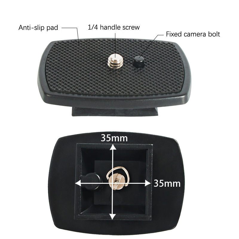 Huwobei3792797 Release Plate Camera Tripod Ball Head Quick Release Plate Replacement SLR Camera PTZ Quick Release Plate Photography Accessories Applicable To Yunteng 668 888