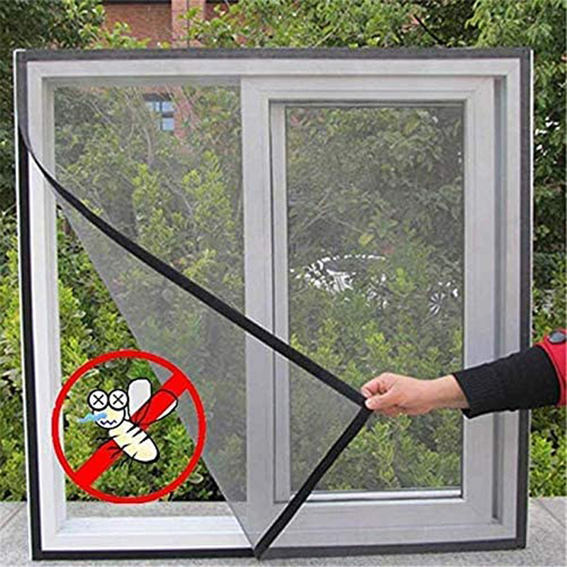 Indoor Inset Screen Window Mesh Customize Door Anti Mosquito Net Window Screen Mesh Self-Adhesive Invisible Screen Window. 