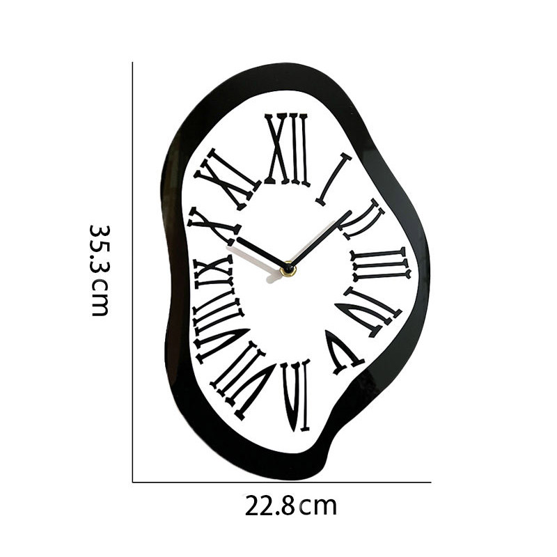 Special wall clock Roman retro creative acrylic mute clock living room decoration personality home clock hanging wall clock