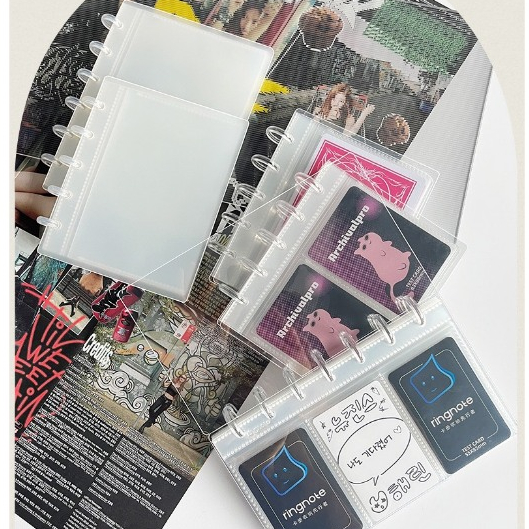 [RN03] Binder RINGNOTE có sẵn sheeet, đựng card, pola, postcard
