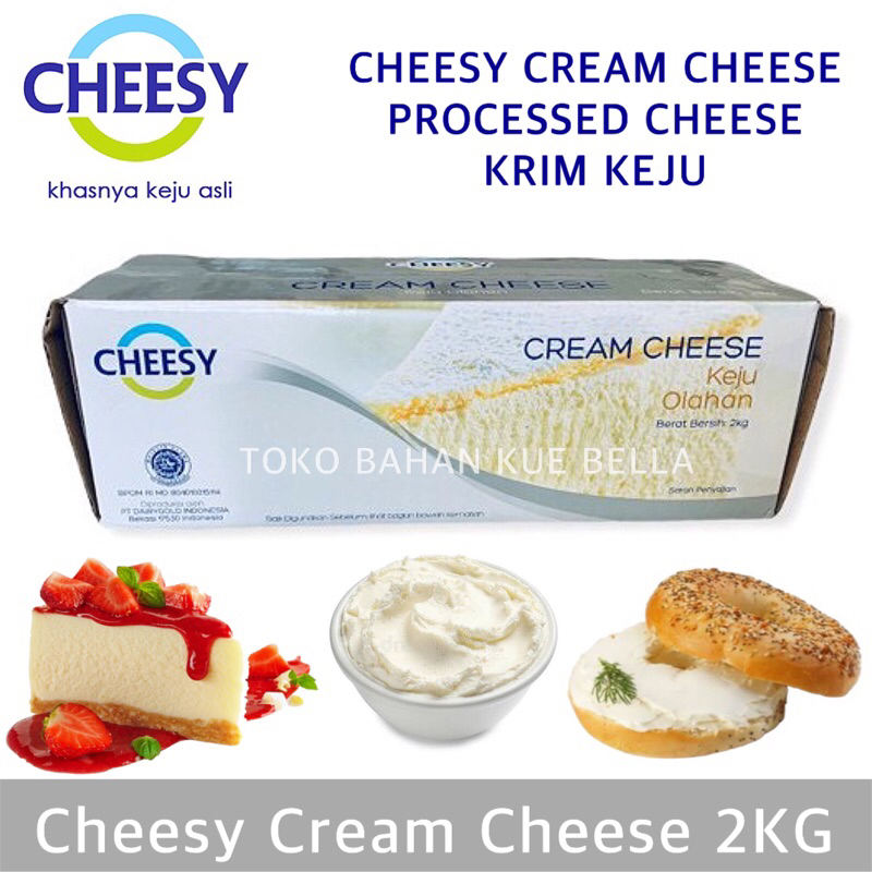 Cheesy CREAM CHEESE 2KG - Keju Krim Cheese | Lazada Indonesia