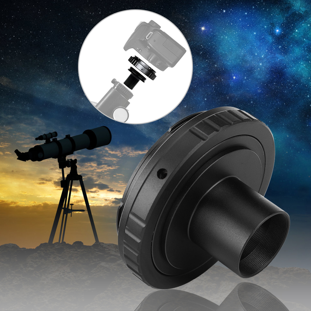 Metal Telescope Eyepiece Adapter 0.965inch T Mount Astronomical Telescope Eyepiece Adapter for Canon EOS Mount SLR Camera