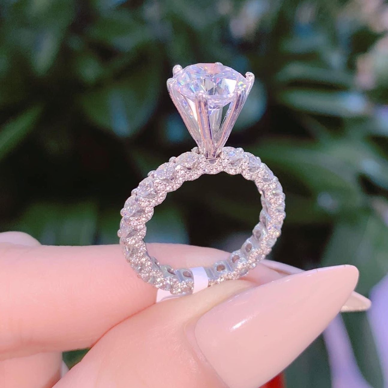[HCM]Nhẫn nữ đẹp, nhẫn vàng non mạ vàng 24k vàng 18k cao cấp, nhẫn đá pha lê xi kim mạ vàng trắng, nhẫn xi bạch kim nhẫn kim cương thời trang - Trang Sức GADO N037 CAM KẾT KHÔNG ĐEN