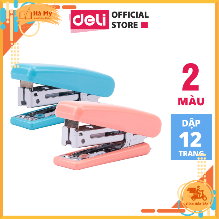 Dập ghim mini số 10 Deli - 12 trang - E0222