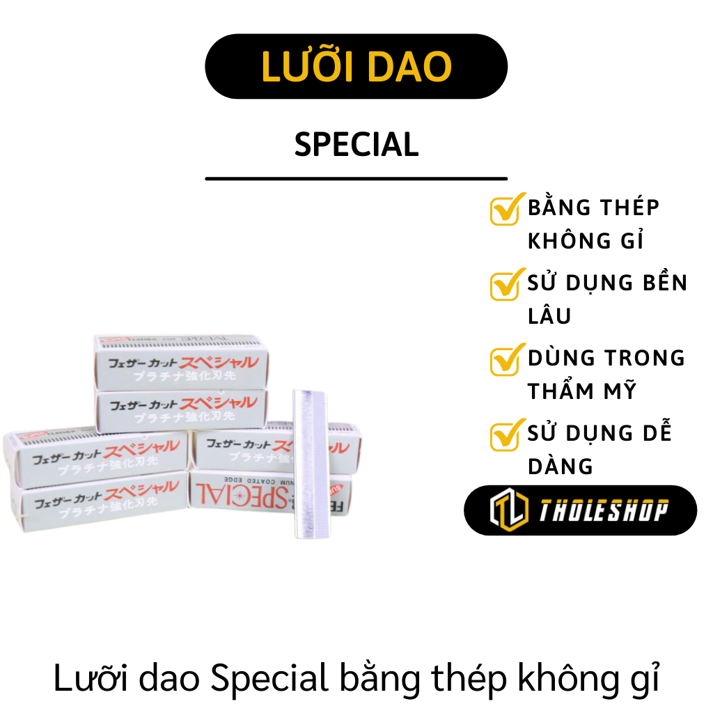 Dao cạo lông mày - 1 hộp 10 lưỡi dao lam cạo lông mày, gọt chì xe - Dao tam tỉa cạo lông mày Nhật Special