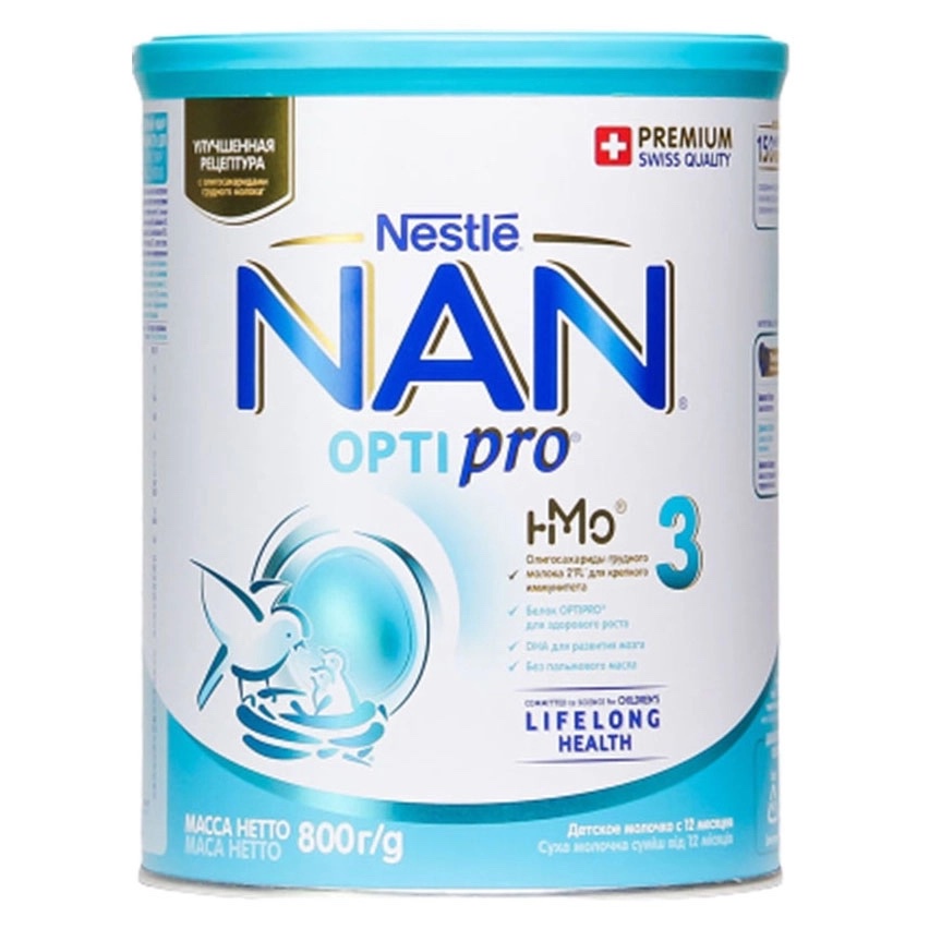 Sữa bột NAN Nga OPTIPRO Đủ Số 1, 2, 3, 4 Lon 800g