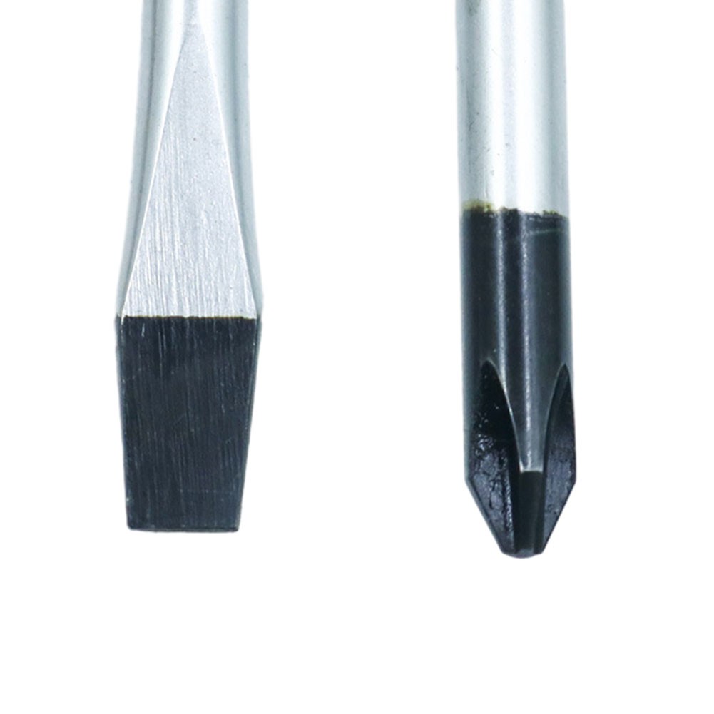 Toolstar 2Pcs Cross/Slotted Screwdriver Steel Rubber Hand Tools Screwdriver Nutdrivers