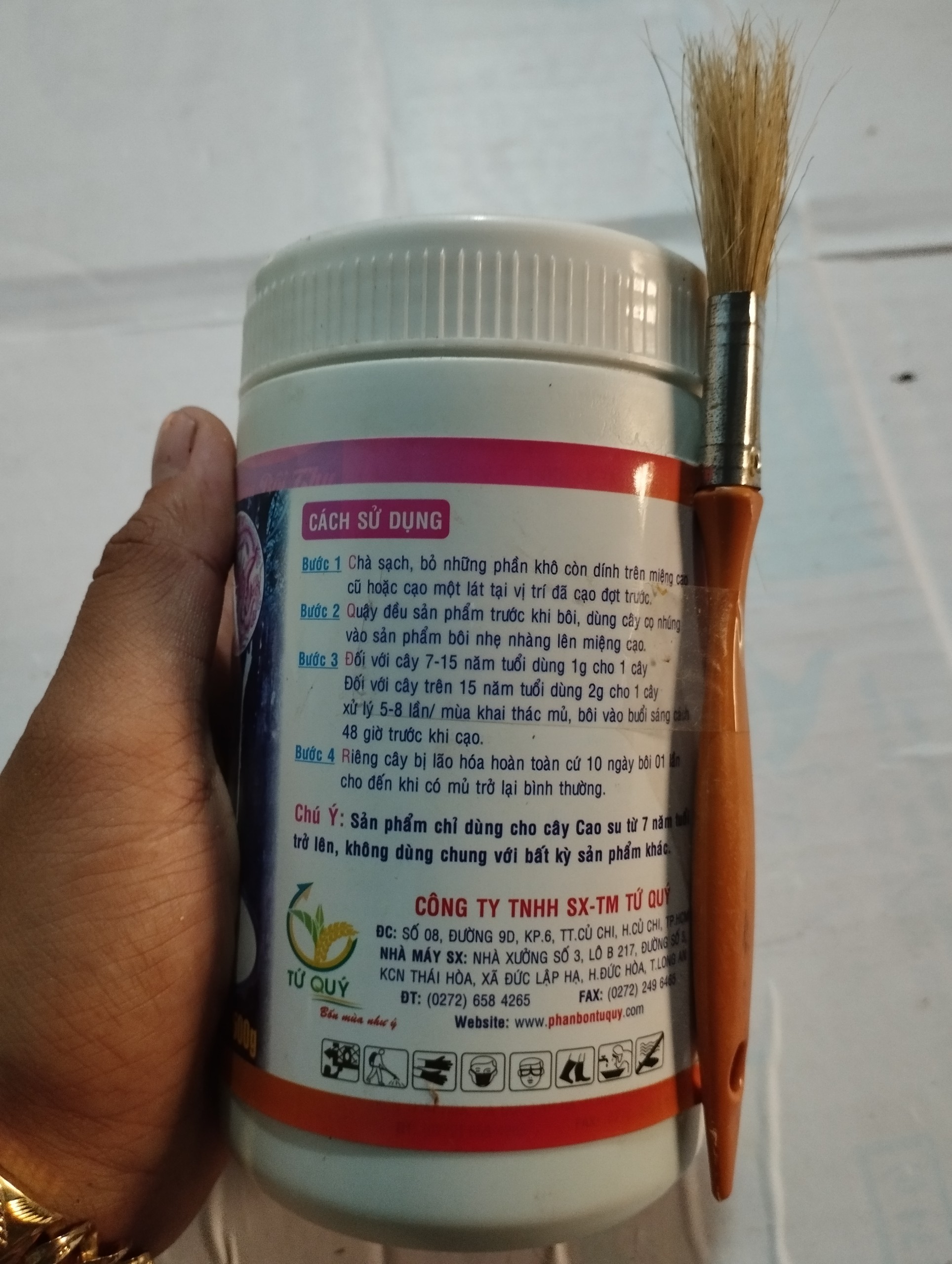 KÍCH THÍCH RA MỦ CAO SU TỨ QUÝ