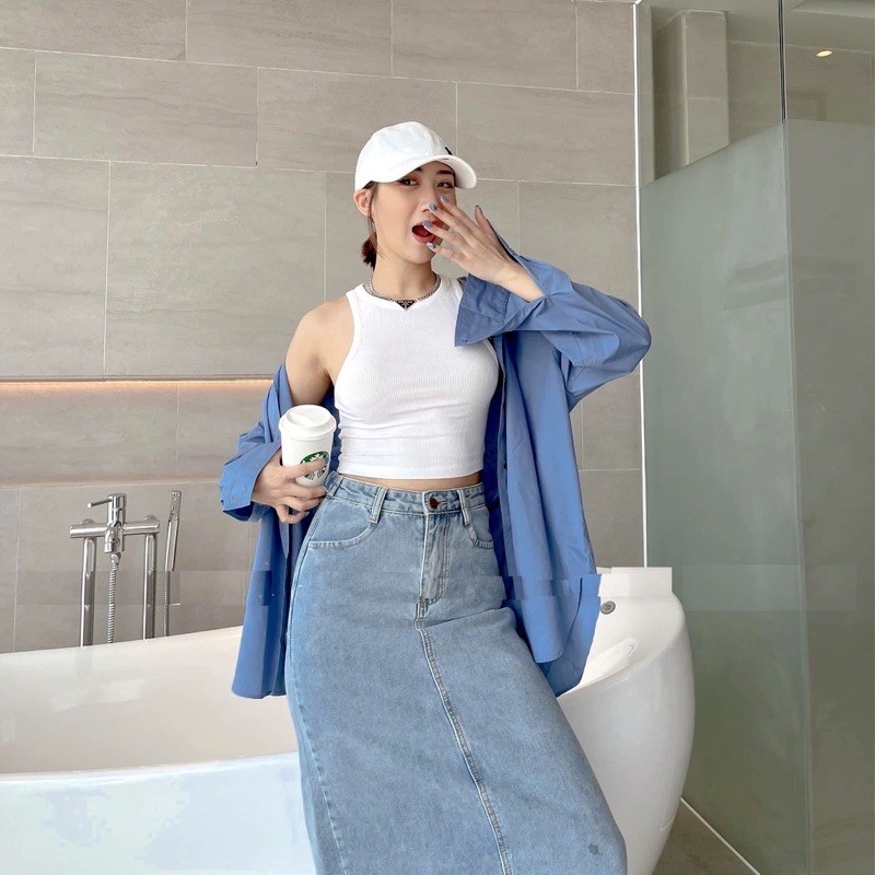 Áo Ba Lỗ Nữ Croptop Cotton Bozip Hè Siêu Mát
