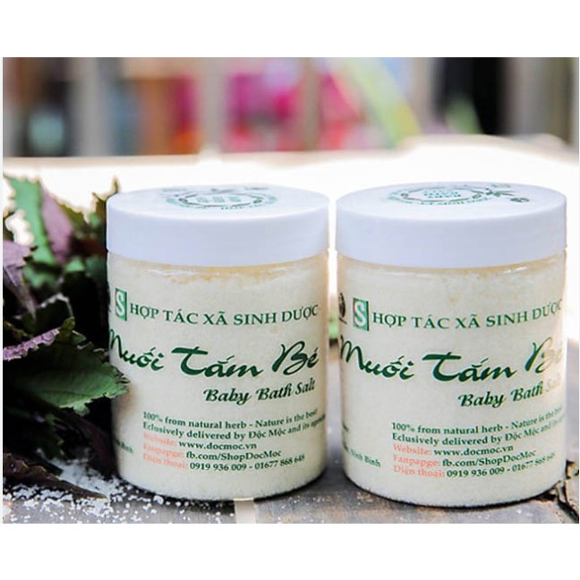 Muối Tắm thảo dược cho bé Độc Mộc