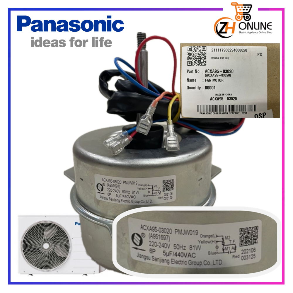 [Genuine/Original Part] PANASONIC Fan Motor Outdoor ACXA9503020 Motor