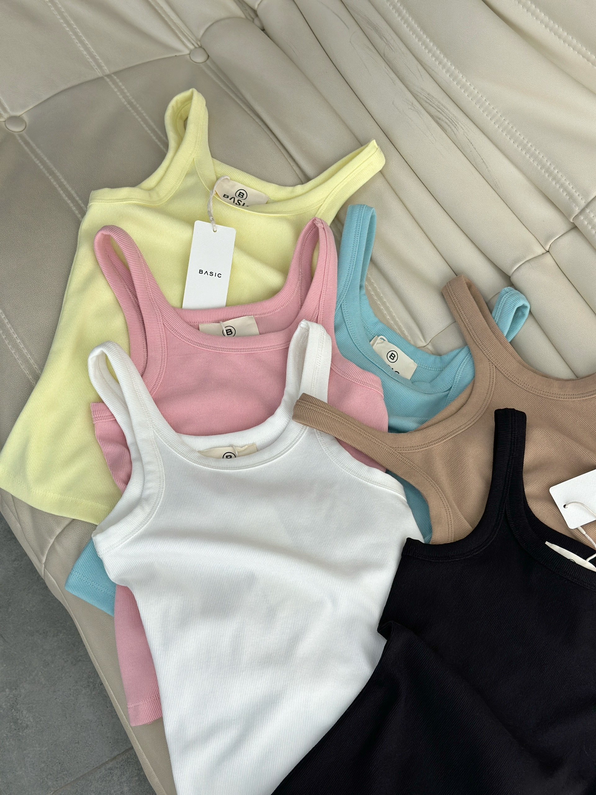 Áo ba lỗ trơn BASIC MIE TOP