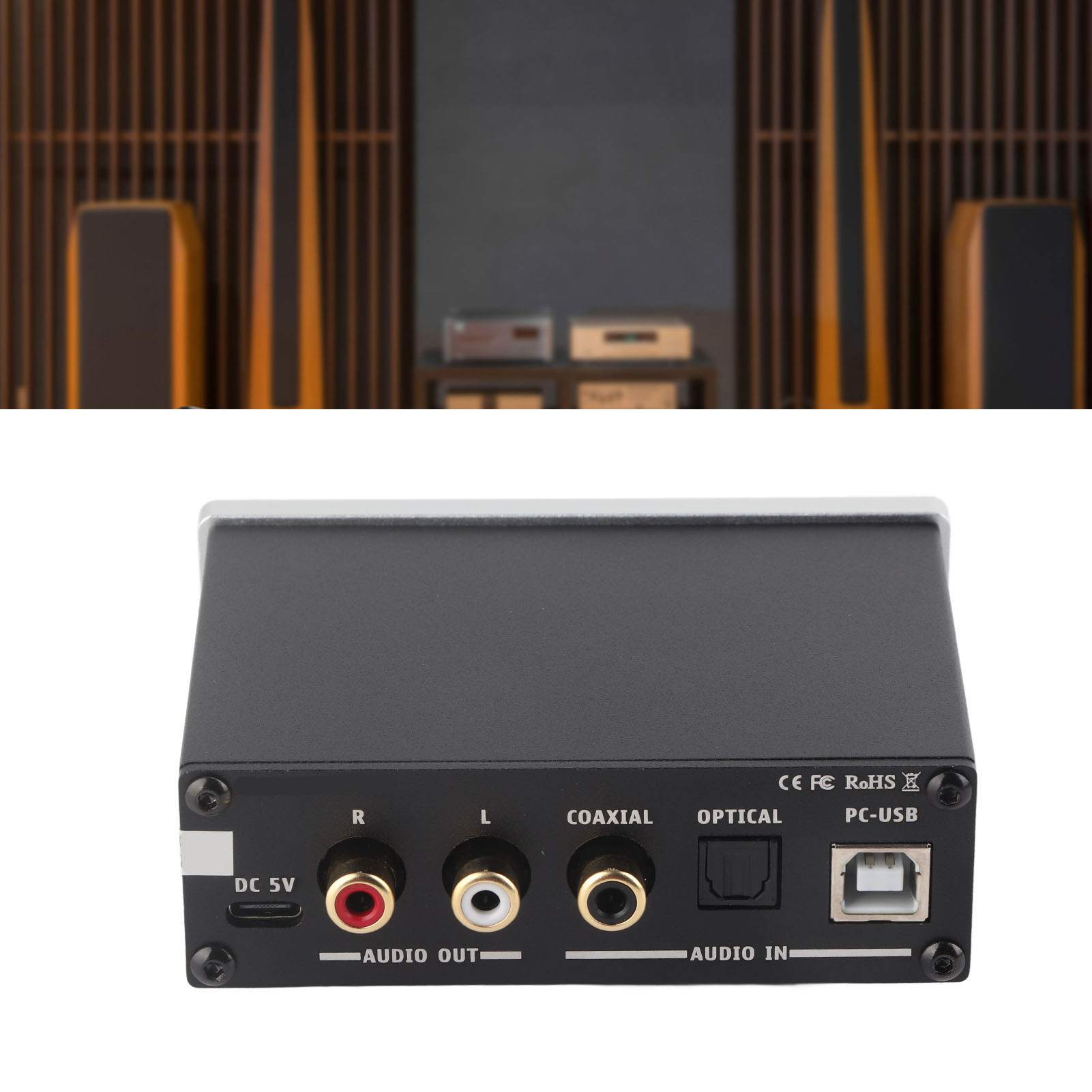 DAC Decoder Portable Audio Decoding with Headphone Amplifier Support for 3.5mm Headphone