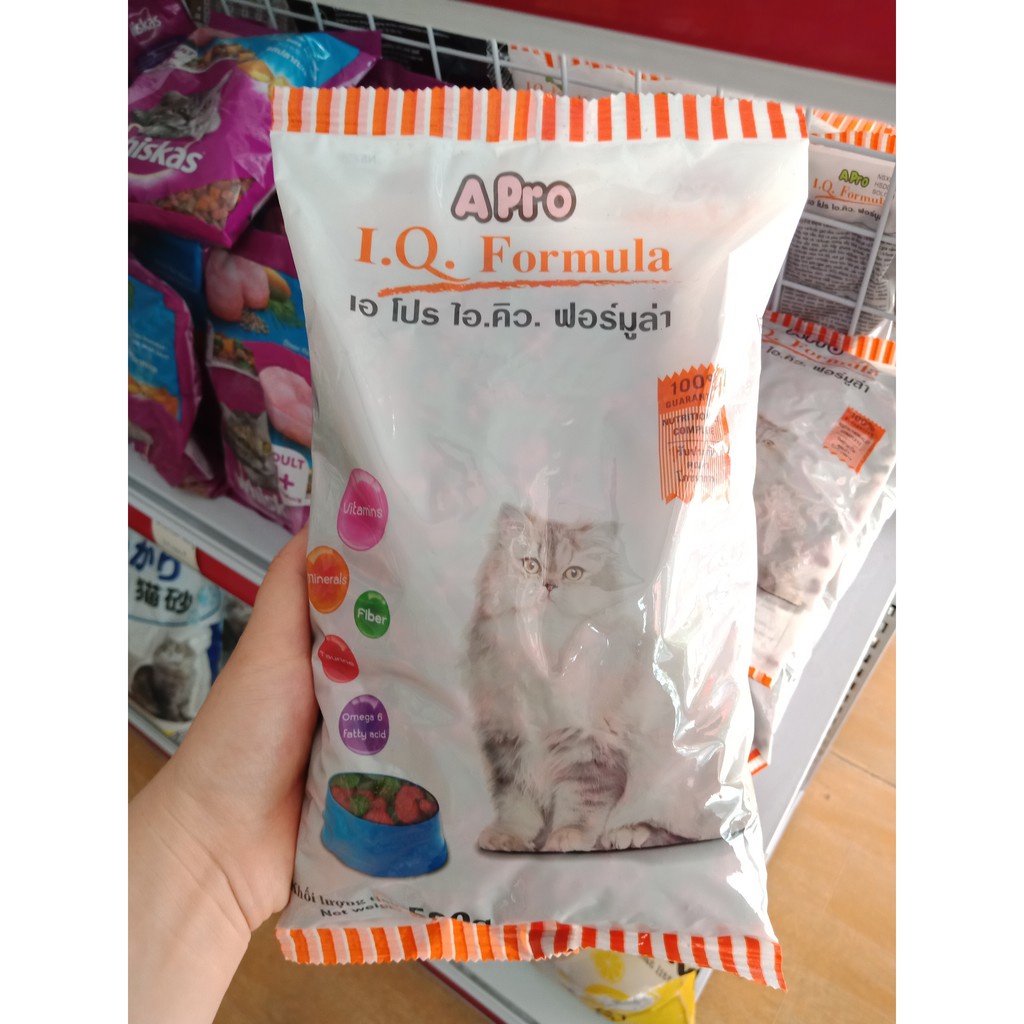 500g Apro IQ Formula cho mèo - thức ăn hạt cho mèo