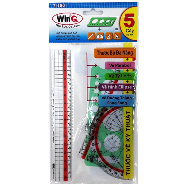 Thước bộ đa năng 5 cây win no.160