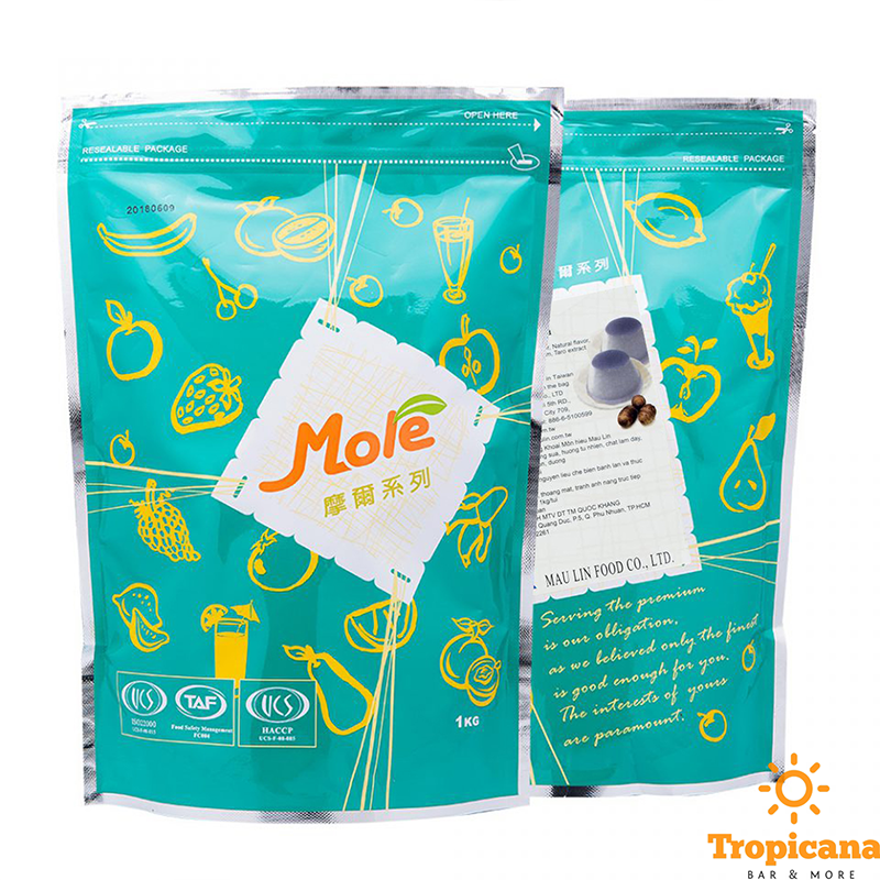 Bột bánh flan đủ vị (bột Pudding đủ vị) Mole Đài Loan - Bịch 1kg