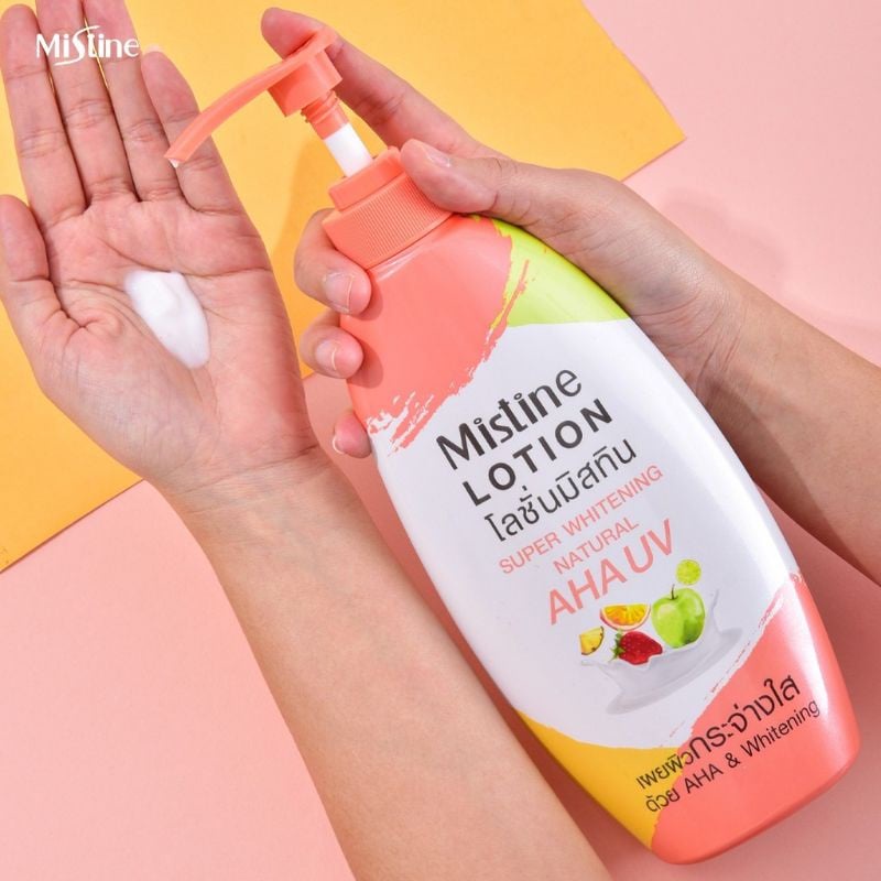 Mistine Super Nano Whitening Lotion 400 ml. MISTINE SUPER NANO (sữa dưỡng trắng, kem dưỡng da hào quang, sữa dưỡng thể)