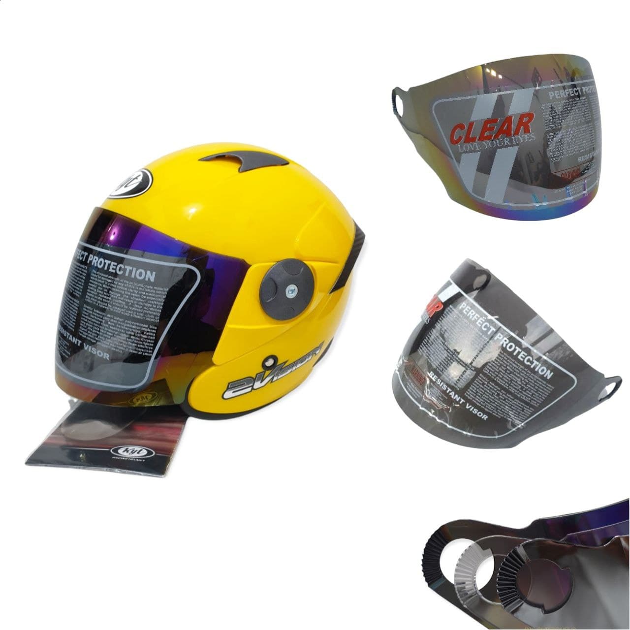 Kaca Visor Helm Kyt 2Vision Ink cx 22 