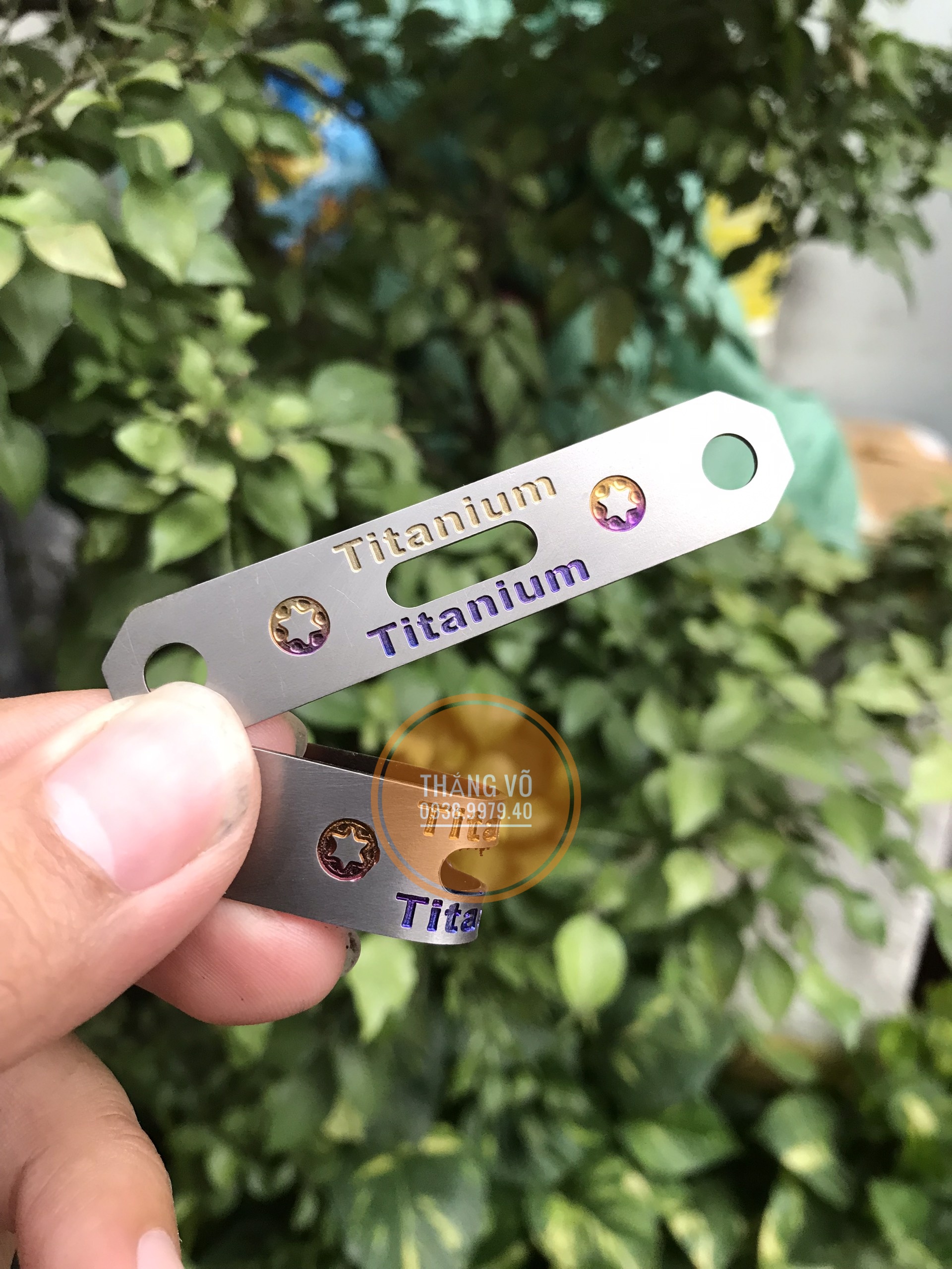 Pát dây dầu, Pát giữ dây dầu Titanium phụ kiện cho tất cả xe máy