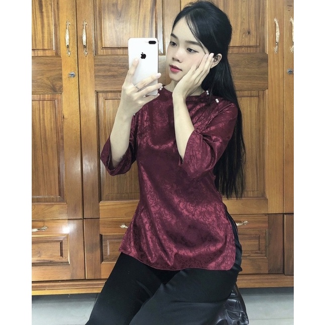 Đồ lam đi chùa# cổ thuyền nút ngọc gấm
