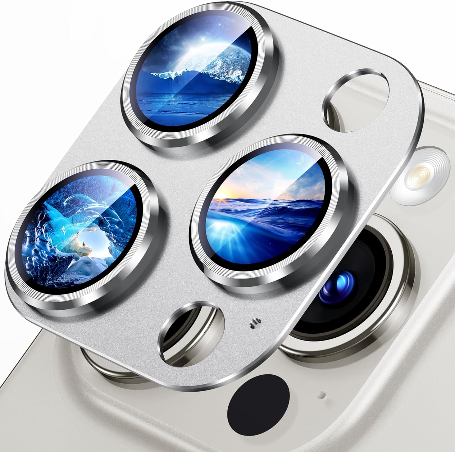Aluminum Alloy Tempered Glass Cover For iPhone 15 Pro Max Camera Lens Protector Metal Camera Screen Protector Accessories Case Friendly For iPhone 15 15Plus 15Pro 2023